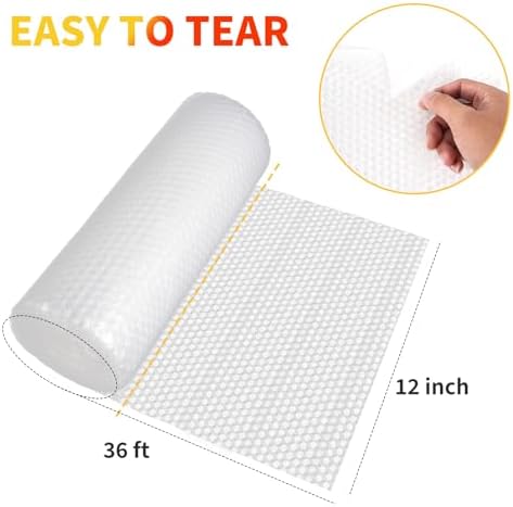 Bubble Cushioning Wrap 2 Pack 12 Inch x 72 ft Total Bubble Wrap - Image 2