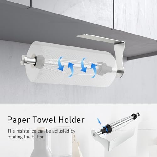 SetSail Paper Towel Holder, 2 Packs Single Hand Operable Paper Towel Holder - Image 6