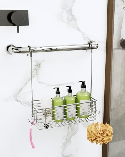 Over Door Shower Caddy, Stainless Steel Bathroom Organizer - Image 3