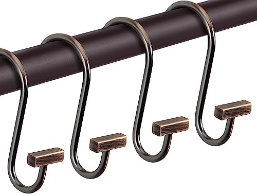Bronze Shower Curtain Hooks, Rust Proof Shower Curtain Rings - Image 2