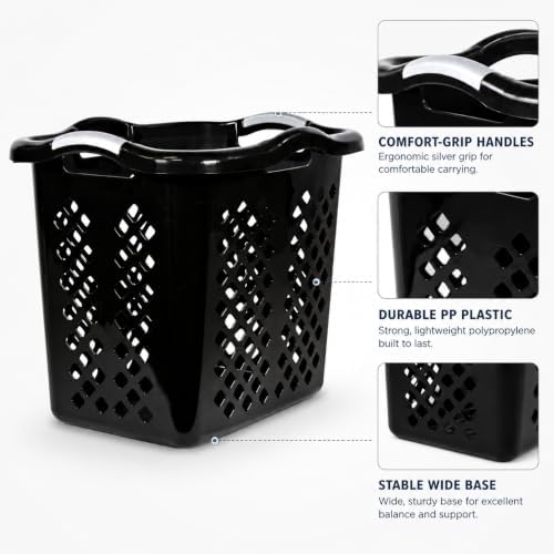 Laundry Basket 2 Bushel Plastic - Image 4