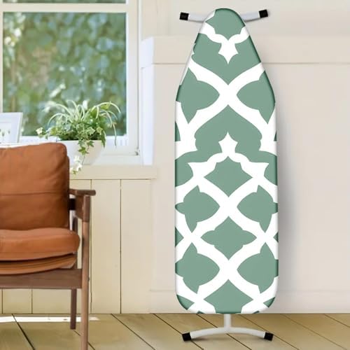Nuxovilar Green Geometric Ironing Board Cover 15x54 Inches Polyester - Image 2