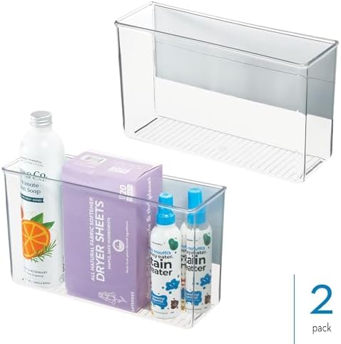 iDesign Magnetic Large Clear Plastic Organizer Bins - Image 2
