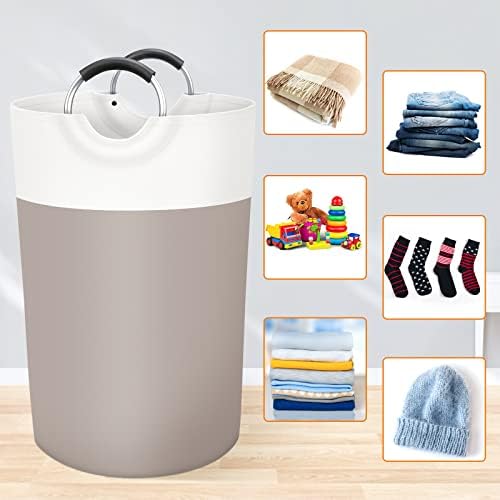BlissTotes 115L Laundry Basket, Freestanding Collapsible Hamper - Image 4