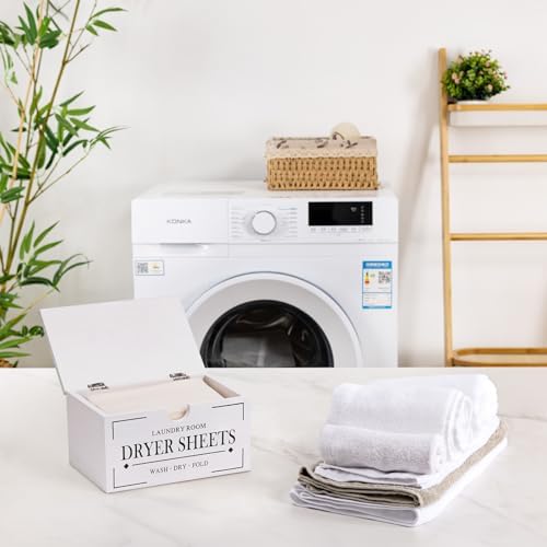 HouseJoy Dryer Sheet Holder-White Dryer Sheet Container - Image 5