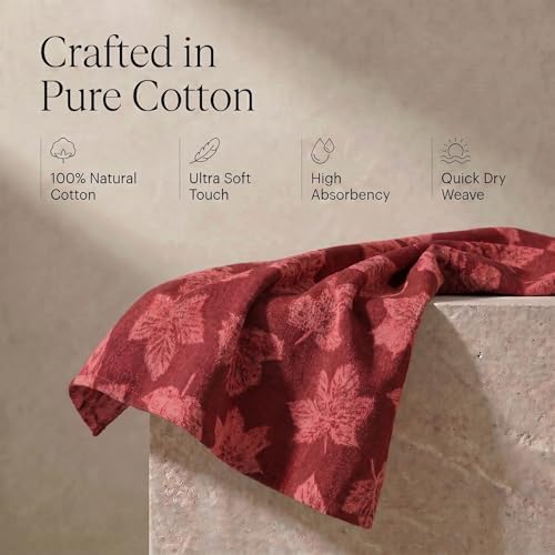 Urban Villa KitchenTowels Cotton DishTowels 20”x30” Harvest Leaf - Image 4