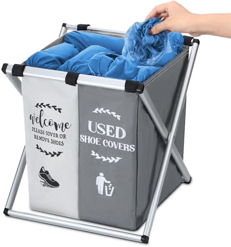 Wonderjune Foldable Disposable Shoe Cover Box Dispenser by Wonderjune