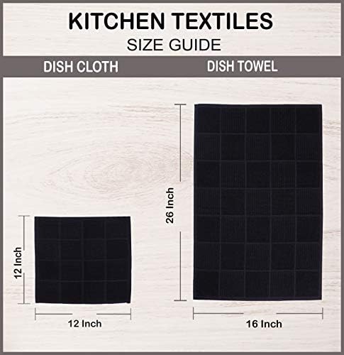 AMOUR INFINI Kitchen Towels Pack of 4, Terry Cotton Dish Towels, Ultra Absorbent - Image 7