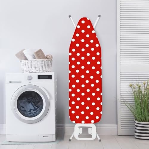 Dot Red Ironing Board Cover and Pad Standard Ironing Board Cover - Image 4