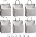 Chumia 6 Pack Wall Hanging Storage Basket Bathroom Closet Hanging Storage Bag by Chumia