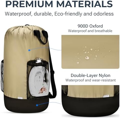Travel Heavy Duty Backpack Laundry Bag - Image 2