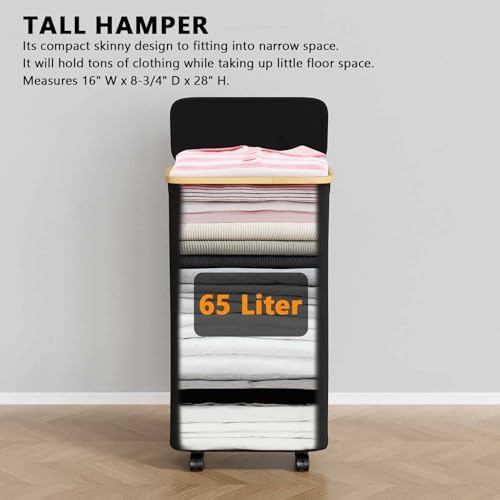 SpaceAid Slim Laundry Hamper - Image 2