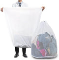 Extra Large Mesh Laundry Bags Washing Bag 2Pack Delicates Bag and Pull net by RUIQINQI