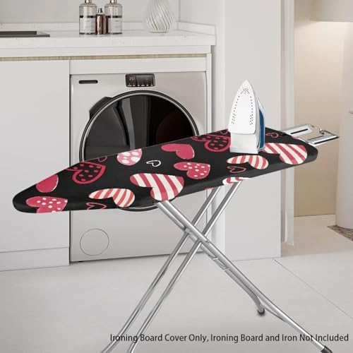 Love Heart Ironing Board Cover Valentines Day Ironing Board Dust Cover Standard - Image 2
