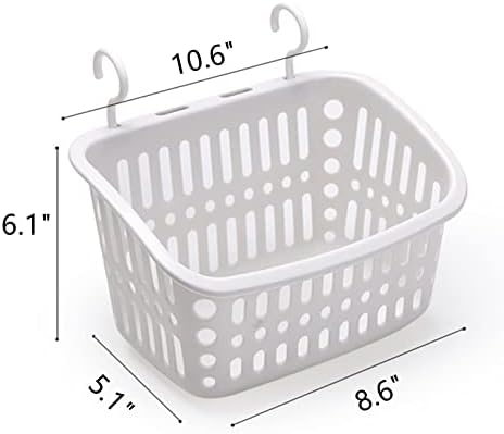 3PCS Plastic Hanging Baskets for Shower, Hanging Basket Organizer - Image 2