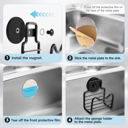 Magnetic Sponge Holder for Kitchen Sink - Image 3