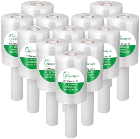 Plastic Shrink Wrap Roll, 12 Rolls by Unknown