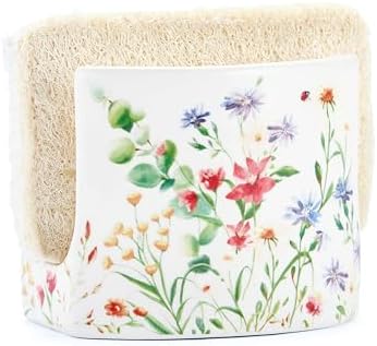 Bico Summer Provence Ceramic Kitchen Sponge Holder by Bico