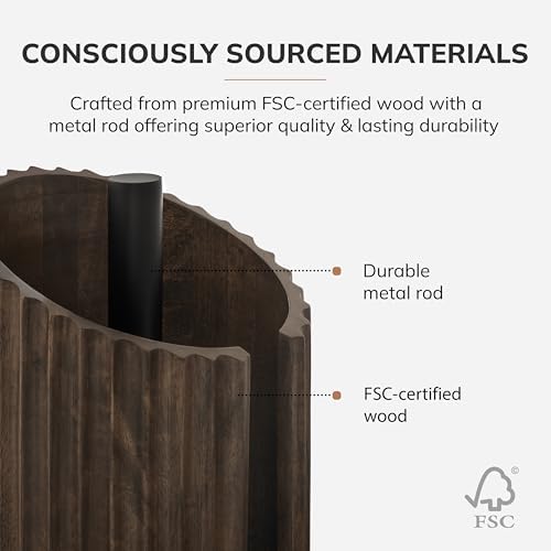 Anji Mountain Wooden Paper Towel Holder - Image 3