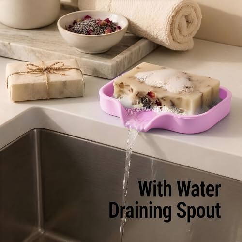 Zulay Kitchen Small Silicone Sponge Holder – Space-Saving Sink Organizer Tray - Image 2