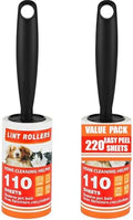 Lint Roller 220 Sheets with 2 Handle, Lint Rollers by Unknown