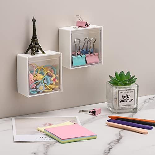 Tecbeauty 2PCS Cotton Pads Holder Dispenser, Wall Mounted Cotton Ball - Image 4