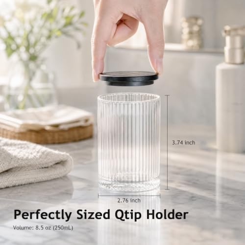 SheeChung 2 Pack Glass Apothecary Jar - Image 4