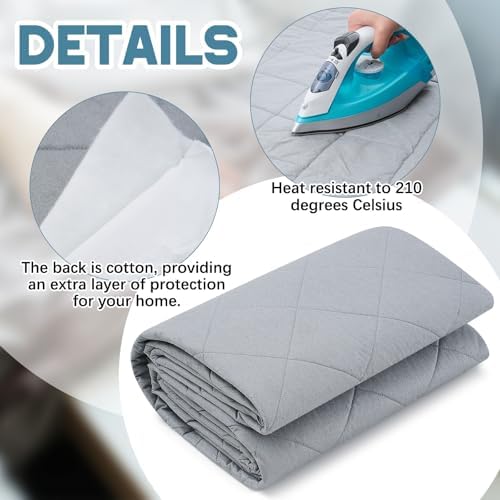 Treela 24" x 36" 1 Yard Heat Resistant Quilted Fabric Ironing - Image 3