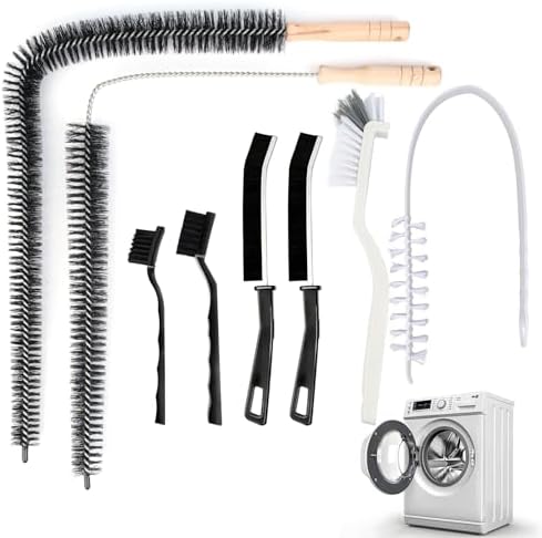Washing Machine Cleaning Brush, Dryer Vent Cleaner Kit, Crevice Brush by Enpato