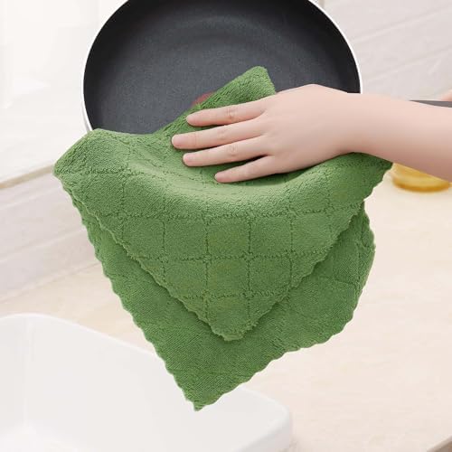 Homaxy Super Soft Absorbent 16 Pack Coral Velvet Dish Cloths - Image 4
