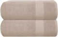 GLAMBURG Premium Cotton Oversized 2 Pack Bath Sheet 35x70-100% Pure Cotton by GLAMBURG