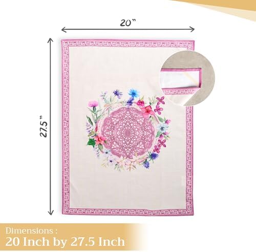 Maison d' Hermine Kitchen Towels Set of 3 Reusable 100% Cotton 27.50" x 20" - Image 4
