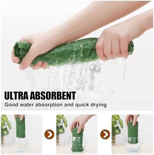 Homaxy 24 Pack Super Soft & Absorbent Dish Cloths, Grass Green - Image 3