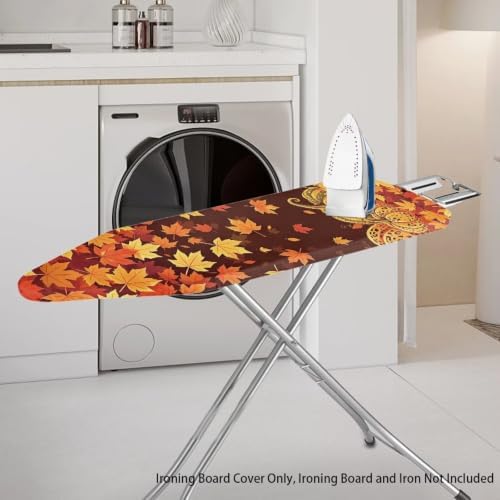 Flashideas Orange Thanksgiving Maple Leaves Ironing Board Cover and Pad 15x54 - Image 2