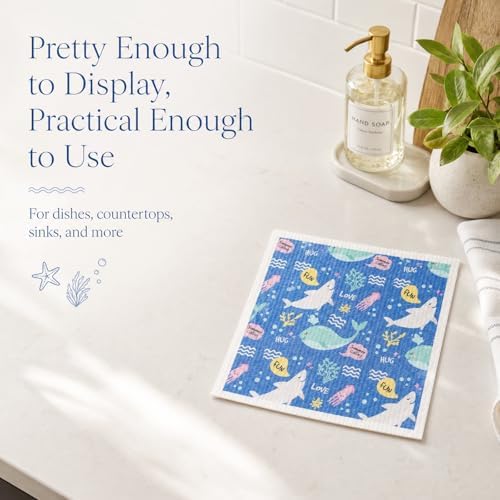 Swedish Dishcloths 6 Pack with Animal Prints - Image 3