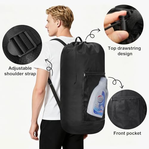 Laundry Bag Backpack Durable Laundry Bag - Image 3