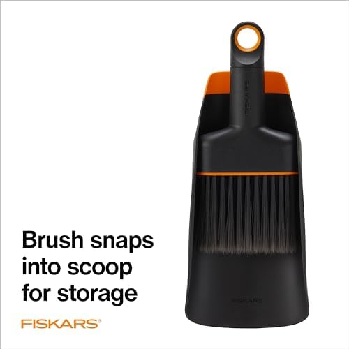 Fiskars Planting Soil Scoop & Brush Set, Dual-Sided Tool - Image 4