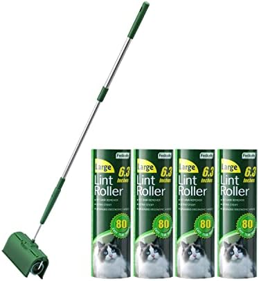 Fedicelly Large Lint Rollers Pet Hair Extra Sticky Floor, Cat Dog Hair Remover by Fedicelly