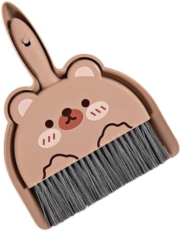 Mini Dustpan and Brush Set, Cartoon Portable Cleaning Broom - Image 3