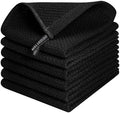 QUILTINA Kitchen Dish Cloths 6 Pack, 12 x 12 Inches, 100% Cotton Waffle Weave by Quiltina