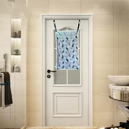 Hanging Laundry Hamper Bag, Stylish Durable Space Saving Laundry Bag - Image 6