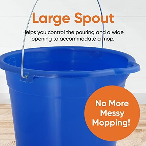 Superio 2.75 Gallon Plastic Mop Bucket - Image 4