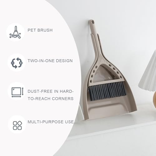 Mini Broom and Dustpan Set Small Dust pan and Brush Set Perfect - Image 4