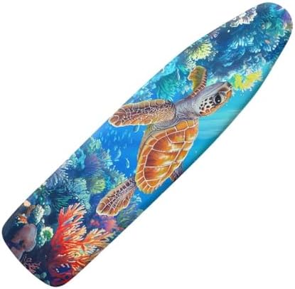 Blue Sea Turtle Ironing Board Cover by Darisoco