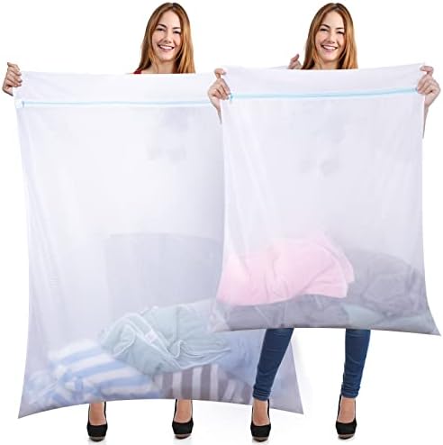 Windyun 4 Pcs Jumbo Mesh Laundry Bags, Large Zippered Dryer Wash Bags by Windyun