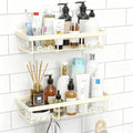 Moforoco Shower Caddy Shelf Organizer Rack, Self Adhesive Black Bathroom by MOFOROCO