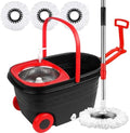 Spin Mop and Bucket with Wringer Set, 360° Rotating Head Mop Bucket System with by Roixeeds