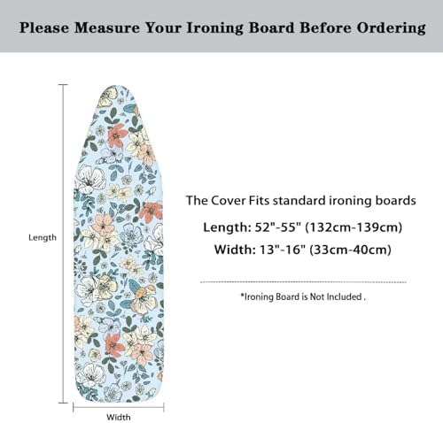 Dense Flower Ironing Board Cover and Pad Cover - Image 6