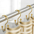 Bathway 12-Pack Double Shower Curtain Hooks, Rust-Resistant Metal Shower by Bathway