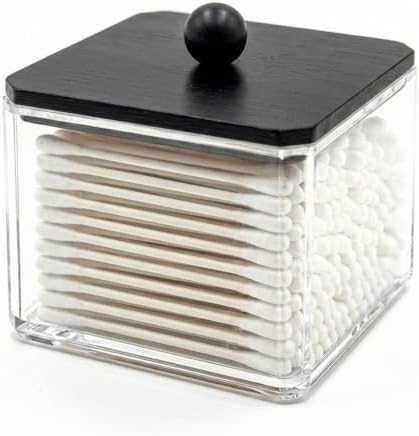 SheeChung 1 Pack Square Acrylic Qtip Holder by SheeChung